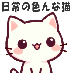 [LINEスタンプ] 愛らしい猫の日常(さきこ編)の画像（メイン）