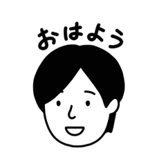 [LINEスタンプ] 今日の元気度(モノクロ)