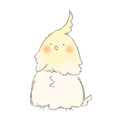 [LINEスタンプ] ゆるグラタンカラーオカメインコ