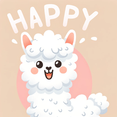 [LINEスタンプ] ほのぼのアルパカ日記