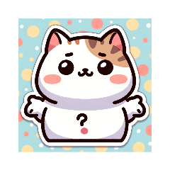 [LINEスタンプ] もこもこ猫のスタンプ