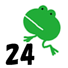 [LINEスタンプ] Green little frog 24