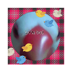 [LINEスタンプ] 記念写真な白文鳥