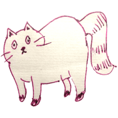 [LINEスタンプ] ねこちゃん、ありがと