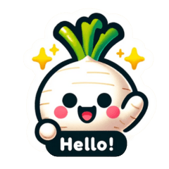 [LINEスタンプ] かわいい大根スタンプ