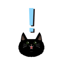 [LINEスタンプ] 黒猫スタンプ☆日常定番挨拶！ねこネコcat