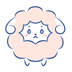 [LINEスタンプ] ふわもこひつじ。