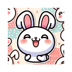 [LINEスタンプ] かわいいウサギのスタンプ 0005