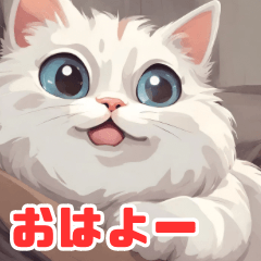 [LINEスタンプ] 可愛い猫ちゃんがいる生活 By AI