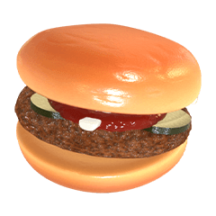 [LINEスタンプ] 飛び出す！ハンバーガー