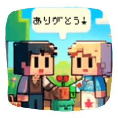 [LINEスタンプ] 毎日使える！懐かしいRPGゲーム風