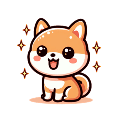 [LINEスタンプ] 日常で使えるシンプルな柴犬