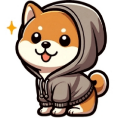 [LINEスタンプ] SHIBAパーカー