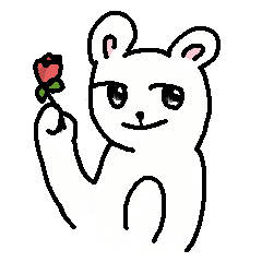 [LINEスタンプ] クマ？うさぎ？
