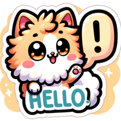 [LINEスタンプ] おしゃべり！猫のスタンプ！