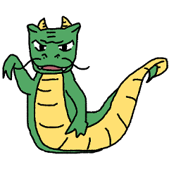 [LINEスタンプ] ドラゴンを描くのが苦手な人が描いた辰