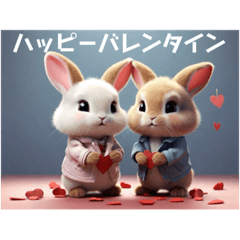 [LINEスタンプ] バレンタイン❤︎うさ丸