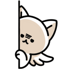 [LINEスタンプ] 羽付きねこちゃん