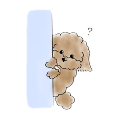 [LINEスタンプ] ちゃいろいいぬさん