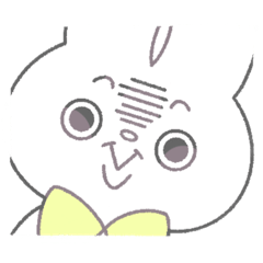 [LINEスタンプ] でっぴうさぎ