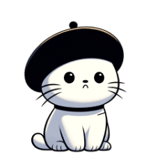 [LINEスタンプ] 猫のベレー帽