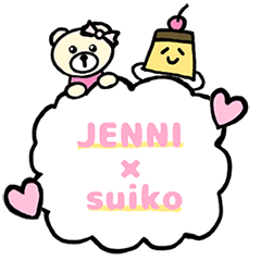 [LINEスタンプ] ジェニィラブ×きっさ10（by.SUIKO)コラボ