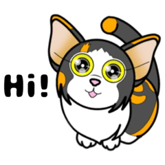 [LINEスタンプ] 三毛猫スタンプ 1