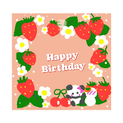 [LINEスタンプ] ぱんだぽむ☆1日