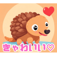 [LINEスタンプ] かわいいセンザンコウ