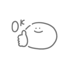 [LINEスタンプ] 適当返事に使えるまんまるくん