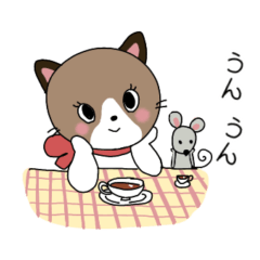 [LINEスタンプ] イチゴちゃんとネズミ