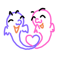 [LINEスタンプ] かわいいオバケのスタンプ 40