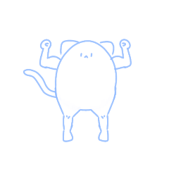 [LINEスタンプ] ムキムキ猫ちゃんだよ