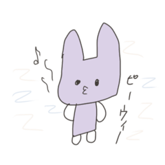 [LINEスタンプ] くちぶえうさぎのゆるスタンプ