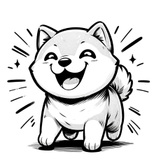 [LINEスタンプ] 柴犬の冒険：モノクロコミック風