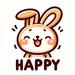 [LINEスタンプ] 『うさぎの日常 H』