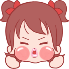 [LINEスタンプ] ほっぺのりこちゃん