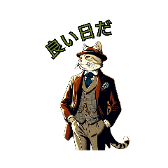 [LINEスタンプ] ダンディー猫様