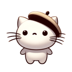 [LINEスタンプ] 猫のベレー帽 2