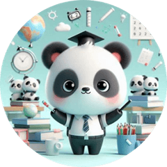 [LINEスタンプ] パンダの学園生活の1日 Sticker
