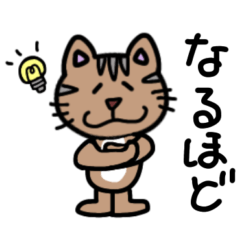 [LINEスタンプ] ねこにゃんデカ文字 ☆家族連絡用☆