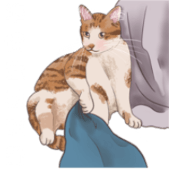 [LINEスタンプ] 布団の中から出たくないの猫