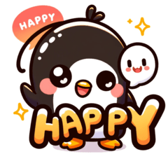 [LINEスタンプ] かわいいペンギンぺんぺんちゃん