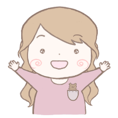 [LINEスタンプ] 家族連絡♡巻き髪が可愛いおんなのこ