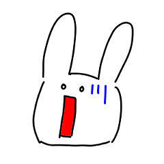 [LINEスタンプ] ひょこっとうさぎ