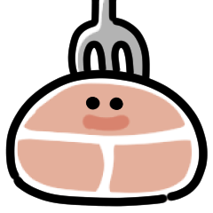 [LINEスタンプ] 動くお肉のスタンプの画像（メイン）