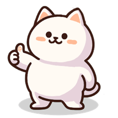 [LINEスタンプ] しろねこまるる