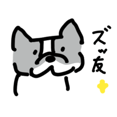 [LINEスタンプ] 若いボストンテリア