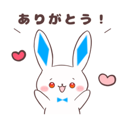 [LINEスタンプ] 元気なうさぎちゃんの日常