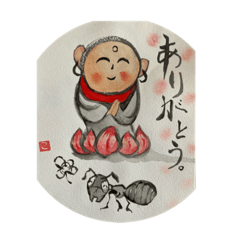 [LINEスタンプ] テルスケとお地蔵さんの画像（メイン）